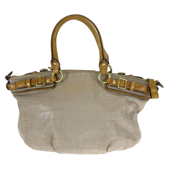 Coach Coach Madison Embossed Croc Leather 2way Bag Leather Handbag 